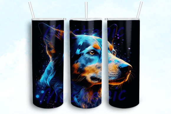 Blue Heeler Dog Sublimation Design