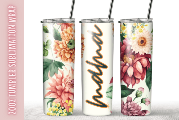 Floral Mama 20oz Tumbler Wrap