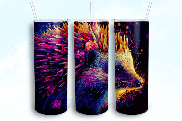 Hedgehog Sublimation Design Tumbler
