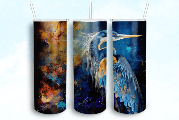 Heron Sublimation Tumbler Design