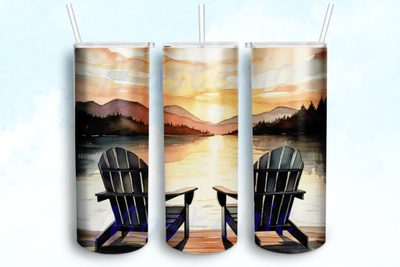 Lake Life 20oz Skinny Tumbler Design